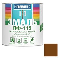 Эмаль Proremontt ПФ-115 шоколадно-коричневая 1,9 кг
