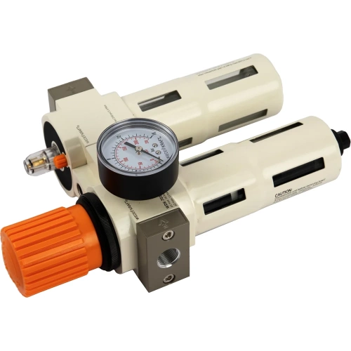 Блок подготовки воздуха WIEDERKRAFT 3/8, 16 бар с влагоотделителем 5 мк, лубрикатором и регулятором давления WDK-70130FA фото 4