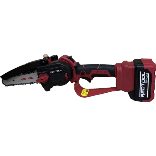 Аккумуляторная цепная пила REDTOOL BS-2125 20В, шина 6", максимальная режущая способность 150 мм RT 2125 фото 3