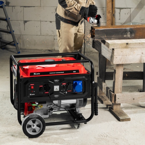 Генератор бензиновый RS-9000, 7 кВт, 230В, ручной стартер MTX фото 25