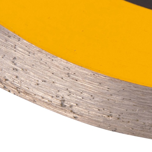 Диск алмазный отрезной 125 х 22,2 мм, сплошной, супертонкий, горячий пресс, мокрое резание Denzel фото 3