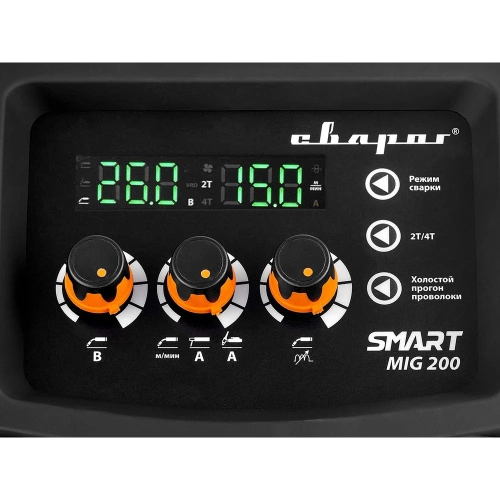Сварочный инвертор Сварог MIG 200 REAL SMART N2A5 Black, маска+краги 98557 фото 5 Сварочный инвертор Сварог MIG 200 REAL SMART N2A5 Black, маска+краги 98557 фото 5