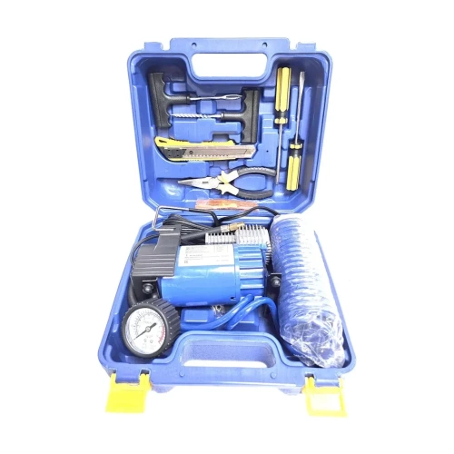 Компрессор МаякАвто АС 605ма усиленный, в кейсе с набором инструментов ас605ма