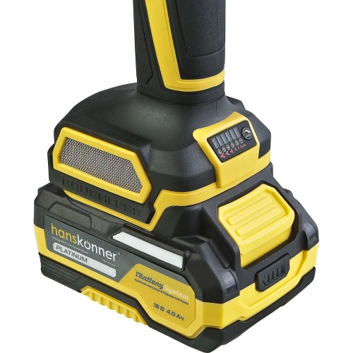Машина шлифовальная прямая аккумуляторная Hanskonner цанга 6мм,подсветка, АКБ 4,0Ач,ЗУ HSG1868 фото 4