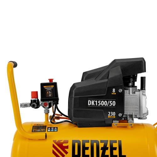 Компрессор воздушный DK1500/50, Х-PRO 1.5 кВт, 230 л/мин, 50 л Denzel фото 14