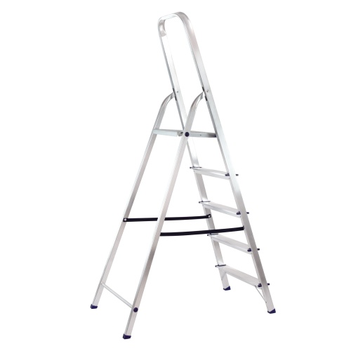 Стремянка, 5 ступеней, алюминиевая, Сибртех фото 2