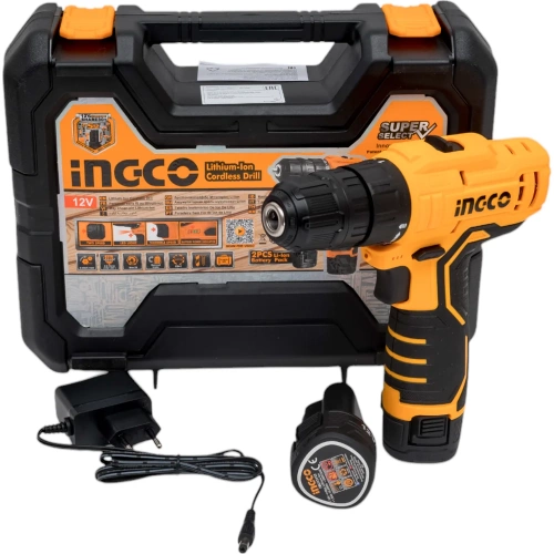 Аккумуляторная дрель-шуруповерт INGCO Li-Ion, 12 В CDLI12208 фото 8