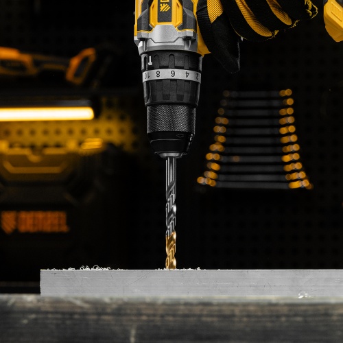 Сверло спиральное по металлу 9 x 125 мм, Р6М5, Golden Tip  Denzel фото 11