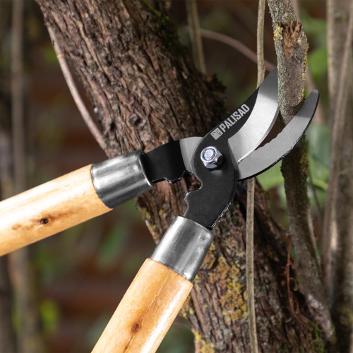 Сучкорез прямого реза, 640 мм, деревянные рукоятки, Palisad фото 9