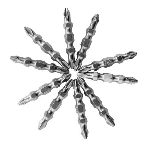 Бита двухсторонняя, PH2-PH2 х 45 мм, сталь S2, 10 шт. Gross фото 3