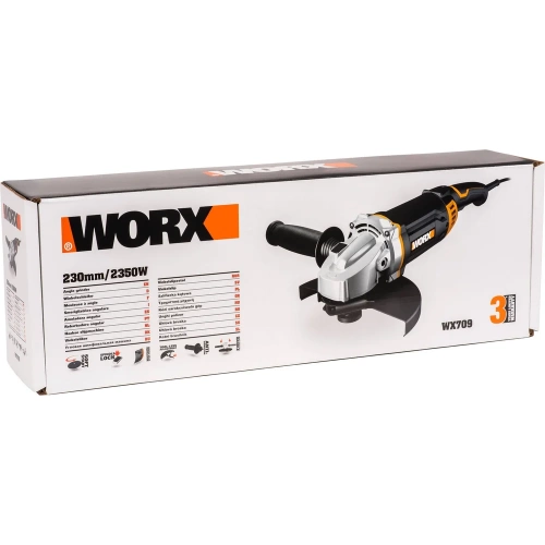 Угловая шлифовальная машина WORX 2350 Вт, 230 мм, коробка WX709 фото 7
