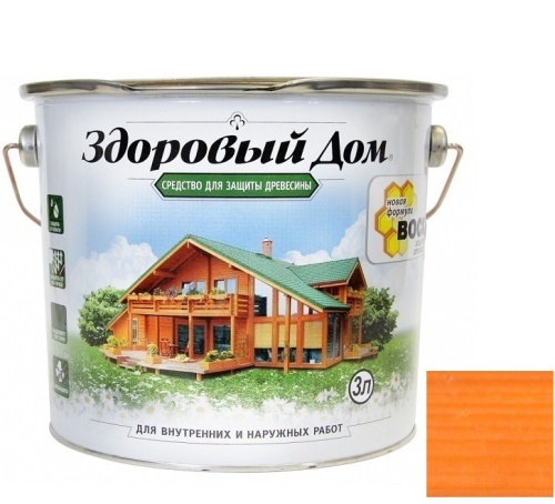 Средство для защиты древесины Здоровый дом Орегон 3 л