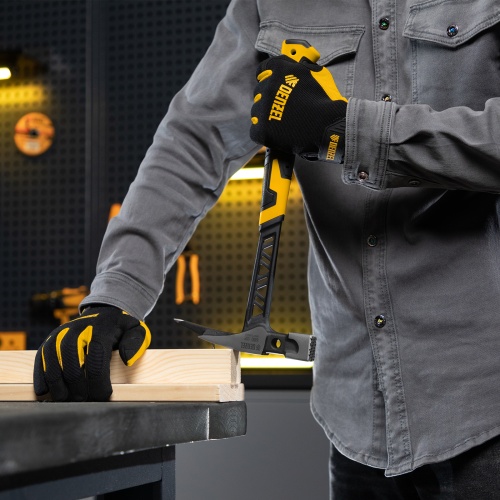 Молоток кровельщика 600 г, цельнокованый, боек с магнитом, двухкомп. обрезин. рук-ка Denzel фото 9 Молоток кровельщика 600 г, цельнокованый, боек с магнитом, двухкомп. обрезин. рук-ка Denzel фото 9