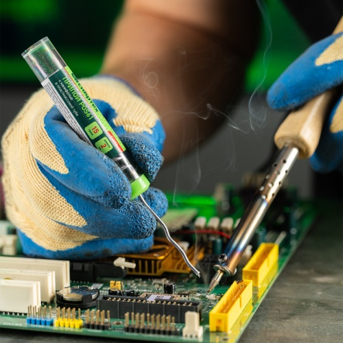 Припой с канифолью, D 2 мм, 15 г, POS61, в пластмассовой тубе Сибртех фото 6