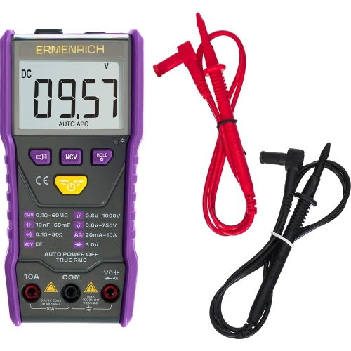 Цифровой мультиметр Ermenrich (Эрменрих) Zing TC20, фиолетовый 83844 фото 8 Цифровой мультиметр Ermenrich (Эрменрих) Zing TC20, фиолетовый 83844 фото 8