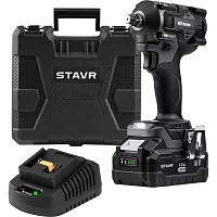 Гайковерт ударный Ставр 18V UNI-M, 1/2", 380 Нм, BL STAVR SWI 18BL-380V-1K (1х4.0 Ач, ЗУ, кейс), 9022300081