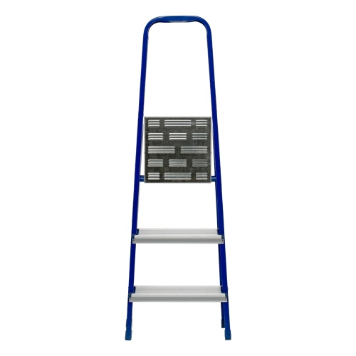 Стремянка, 3 ступени, стальной профиль, алюминиевые ступени Сибртех фото 4