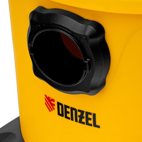 Пылесос строительный RVC20, 1400 Вт, бак 20 л, шланг 3 м, розетка с автосинхр. Denzel фото 5