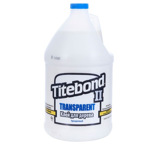 Клей столярный Titebond II Transparent Premium Wood Glue 3,78 л Клей столярный Titebond II Transparent Premium Wood Glue 3,78 л