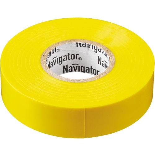 Изолента ПВХ Navigator NIT-A19-20/Y желтая 19 мм 20 м