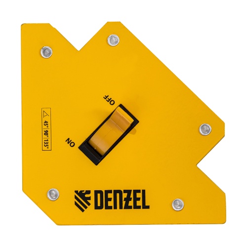 Фиксатор магнитный отключаемый для сварочных работ усилие 30 LB, 45х90х135 град. Denzel фото 2