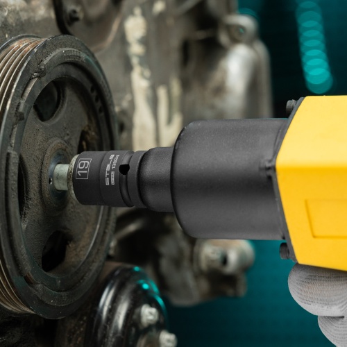 Головка ударная шестигранная, 19 мм, 1/2, CrMo Stels фото 8