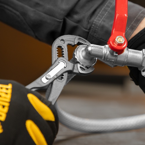 Клещи переставные, кнопочный механизм, обливные рукоятки, 180 мм Denzel фото 11