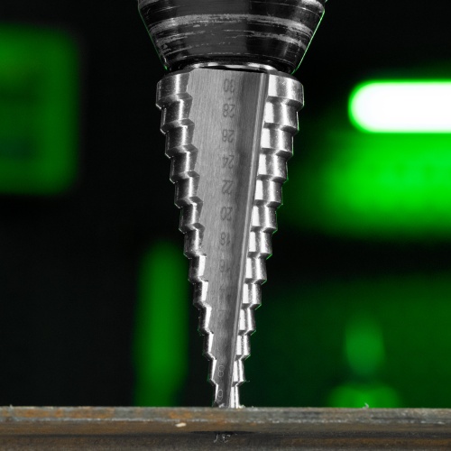 Сверло ступенчатое по металлу, 6-8-10-12-14-16-18-20-22-24-26-28-30мм, 4241 Сибртех фото 9