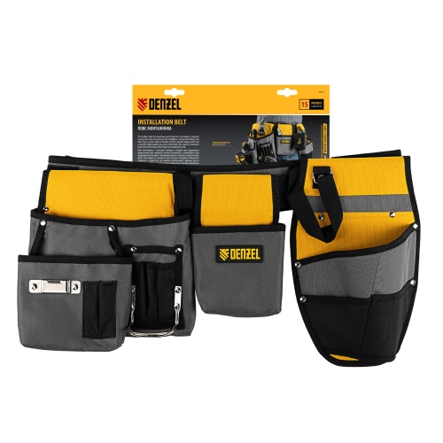 Пояс монтажника, сумки поясные, кобура для шуруповерта Denzel фото 9