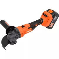 Шлифмашина угловая аккумуляторная СПЕЦ БШУ-21-Б (бесщеточный двигатель), 125мм, 5500-9000об/мин, 21В, 2 аккум Ли-Ион, 4,0Ач, зу 4,0ч СПЕЦ-4128