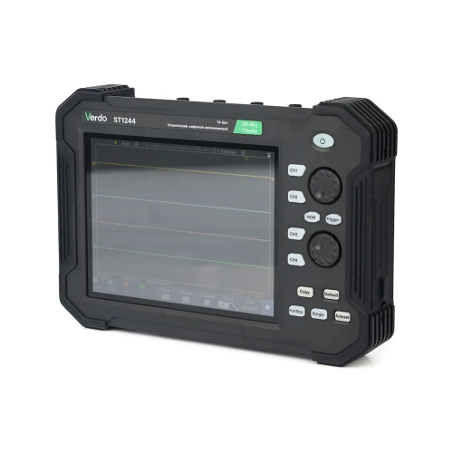 Осциллограф планшетного типа VERDO ST1244 70 МГц, 4 канала, 1 Гвыб/с, 8/12/14 бит, 40 МБ, частотомер, USB, Trig Out (Pass/Fail), LAN, цветной сенсорный 8"дисплей, 220В / Li-ion батарея ST124400 фото 7 Осциллограф планшетного типа VERDO ST1244 70 МГц, 4 канала, 1 Гвыб/с, 8/12/14 бит, 40 МБ, частотомер, USB, Trig Out (Pass/Fail), LAN, цветной сенсорный 8"дисплей, 220В / Li-ion батарея ST124400 фото 7