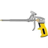 Пистолет для монтажной пены FIT Профи, алюминиевый корпус, прорезиненная ручка 14287