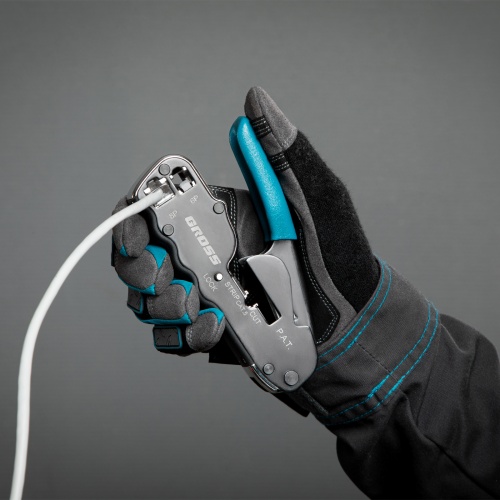 Клещи для обжима телефонных и компьютерных клемм RJ45, 8P и RJ11/12, 6P, компактный размер, CAT5 Gross фото 11