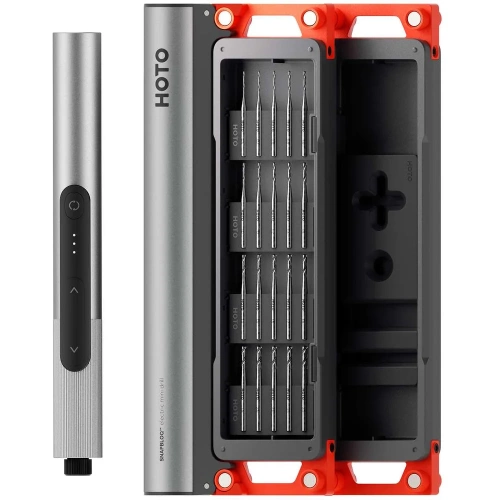 Электрическая мини-дрель с набором свёрл HOTO SNAPBLOQ Electric Mini Drill Set (20 предметов, серый, красный, D-A03) HFE0023GL фото 3 Электрическая мини-дрель с набором свёрл HOTO SNAPBLOQ Electric Mini Drill Set (20 предметов, серый, красный, D-A03) HFE0023GL фото 3