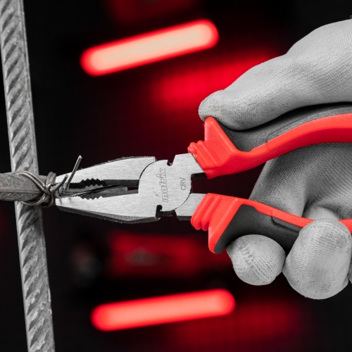 Плоскогубцы комбинированные, 160 мм, хром-ванадий, двухкомпонентные рукоятки Matrix фото 9