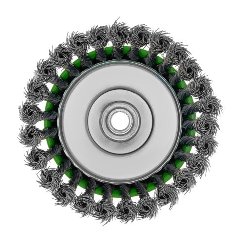 Щетка для УШМ, 125 мм, М14, "чашка", крученая металлическая проволока Сибртех фото 4