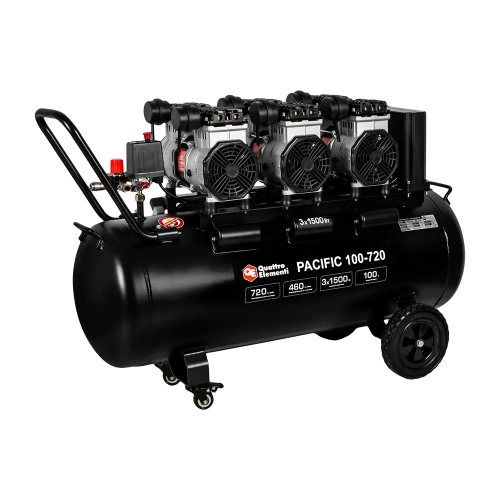 Безмасляный поршневой компрессор QUATTRO ELEMENTI PACIFIC 100-720 720 л/мин, 100 л, 5.5 л.с, 8 бар 915-380 фото 3 Безмасляный поршневой компрессор QUATTRO ELEMENTI PACIFIC 100-720 720 л/мин, 100 л, 5.5 л.с, 8 бар 915-380 фото 3