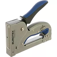 Металлический степлер с обрезиненной ручкой EUROTEX тип скобы №53, 4-14мм 032305-002