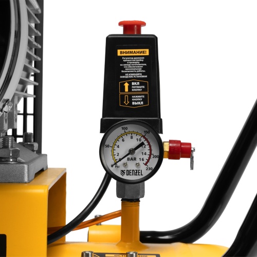 Компрессор воздушный рем. привод BCV 5500-T/200, 5,5 кВт, 200 литров, 850 л/мин Denzel фото 16