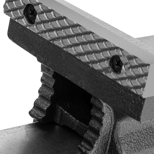 Тиски слесарные BVH-100, 100 мм, поворотные, стальная направляющая, с наковальней //Denzel фото 16