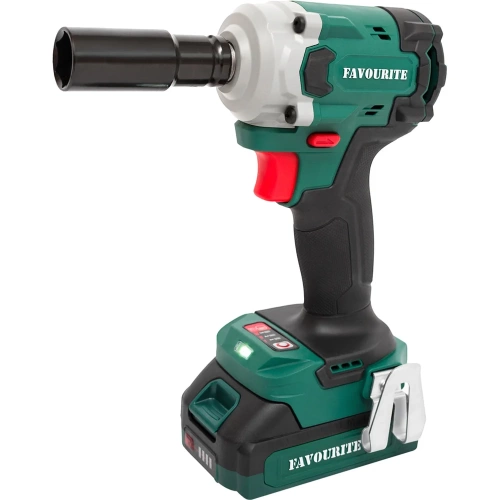 Гайковёрт аккумуляторный FAVOURITE Li-ion, 21 В, 2 Ач, 3100 уд/мин, 600 Нм, квадрат ½", бесщеточный двигатель. АКБ и ЗУ в комплекте OBS OBS 21 TW600.1 фото 4