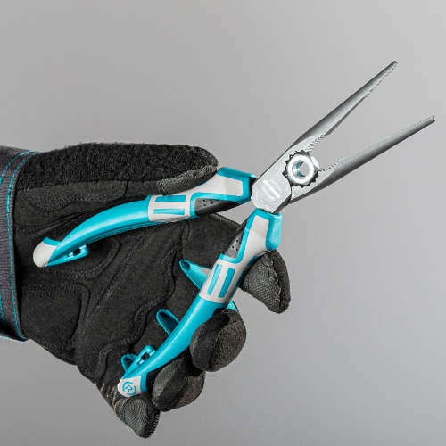 Длинногубцы прямые 205 мм, трехкомпонентные рукоятки Gross фото 7 Длинногубцы прямые 205 мм, трехкомпонентные рукоятки Gross фото 7