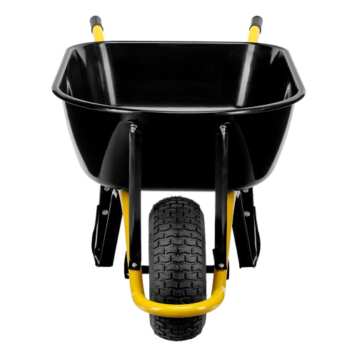 Тачка строительная, усиленная, объем 130 л, 230 кг, колесо 15х6.00-6 Denzel фото 7