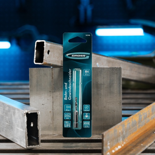 Сверло-метчик М4 х 0,7 мм, Co5%// Gross фото 7