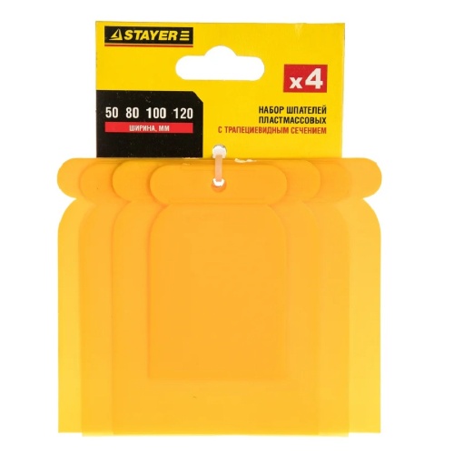 Шпатель поверхностный Stayer Profi Япончик 1010-H4 4 шт фото 4