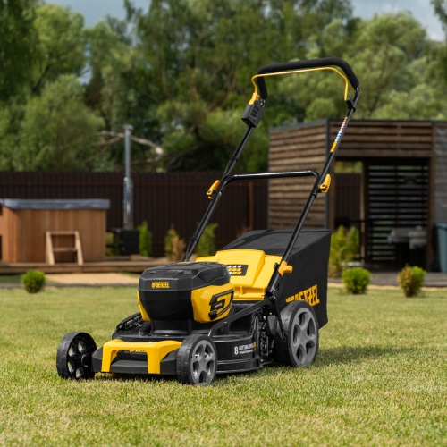 Газонокосилка аккумуляторная бесщет. DLM-460, 460 мм, травосб. 65 л., Li-Ion, 40 В Denzel фото 39