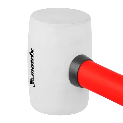 Киянка резиновая, 225 г, белая резина, фибергласовая рукоятка Matrix фото 4