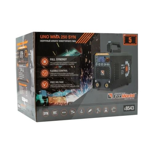Сварочный аппарат Foxweld UNO MMA 250 SYN 8543 фото 9 Сварочный аппарат Foxweld UNO MMA 250 SYN 8543 фото 9