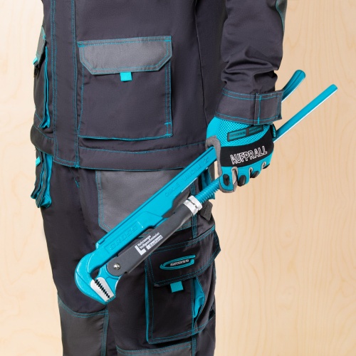 Ключ трубный рычажный 2, №3, цельнокованый, CrV, тип "L" Gross фото 5