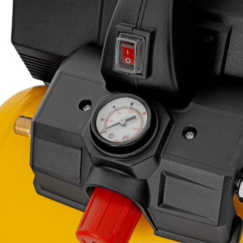 Компрессор  DLS750/6 безмасляный малошумный 750 Вт, 140 л/мин,ресивер 6 л Denzel фото 14